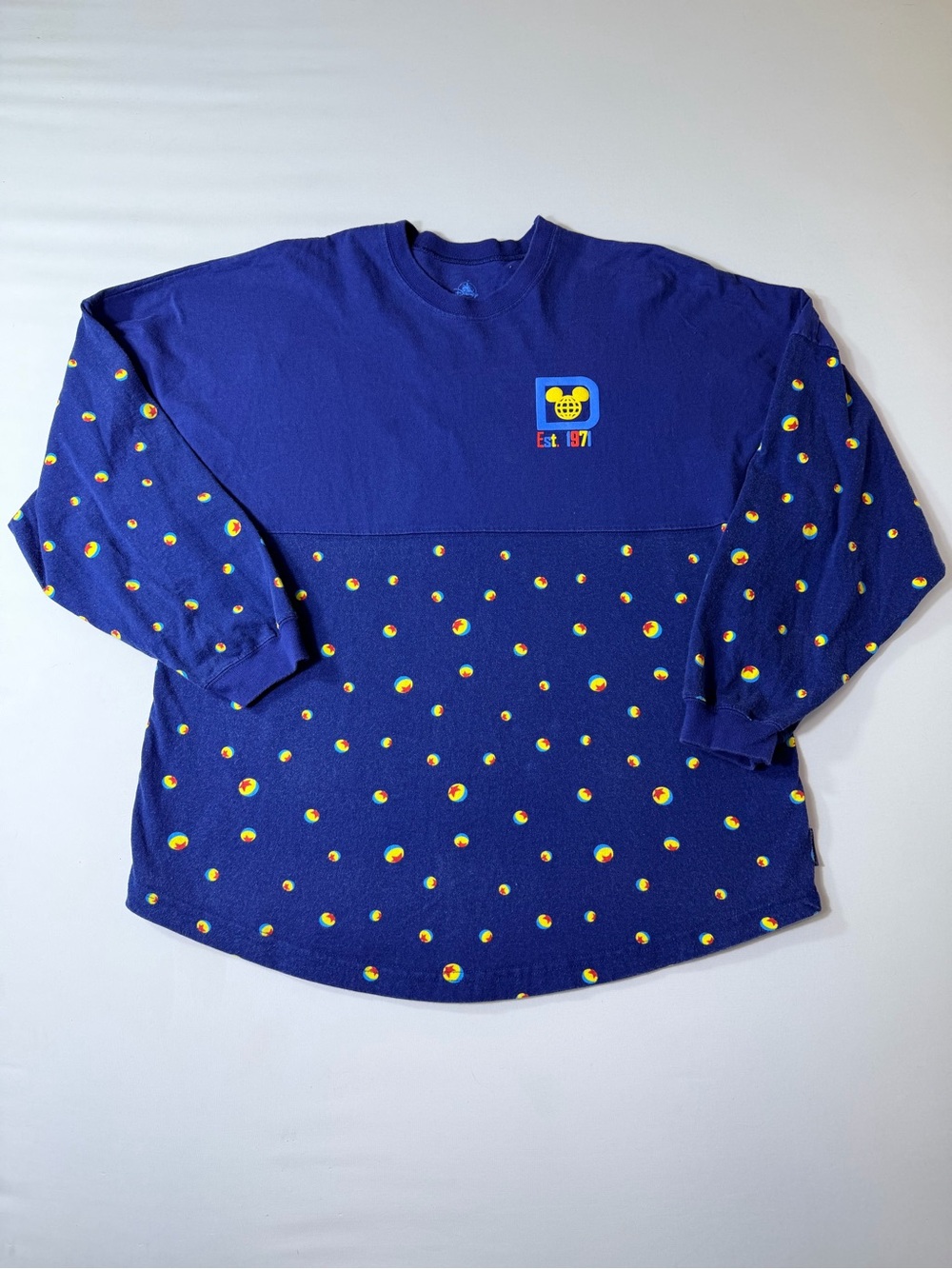 Disney Pixar Ball Lugo Toy Story Blue Oversized Spirit Jersey Shirt Unisex Med